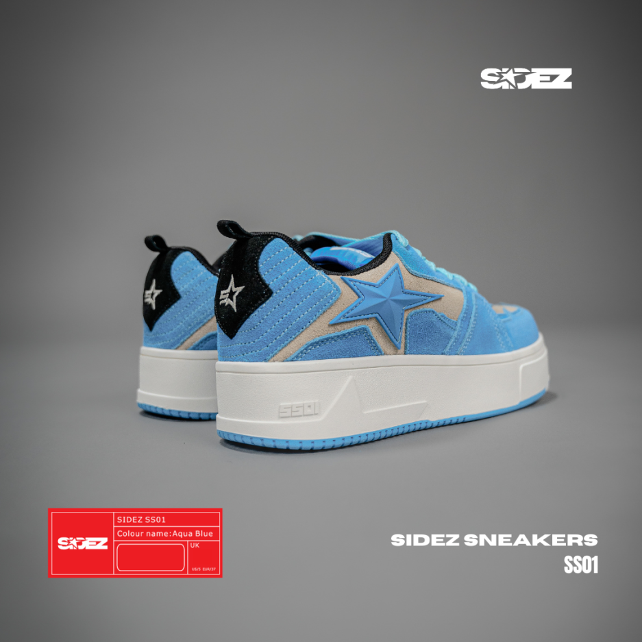 SIDEZ SNEAKERS AQUA BLUE - Image 2