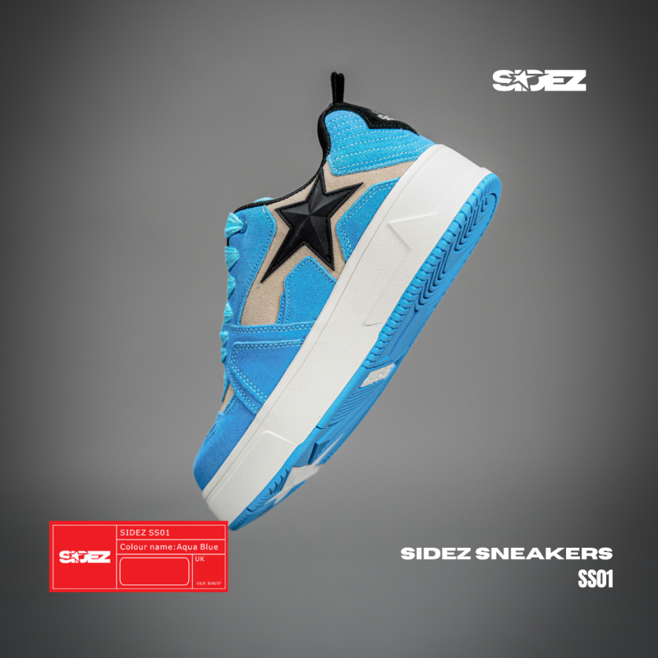 SIDEZ SNEAKERS AQUA BLUE - Image 3