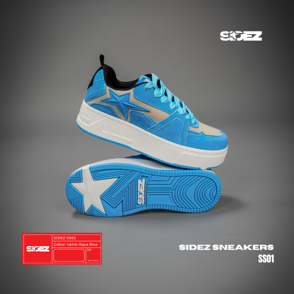 SIDEZ SNEAKERS AQUA BLUE