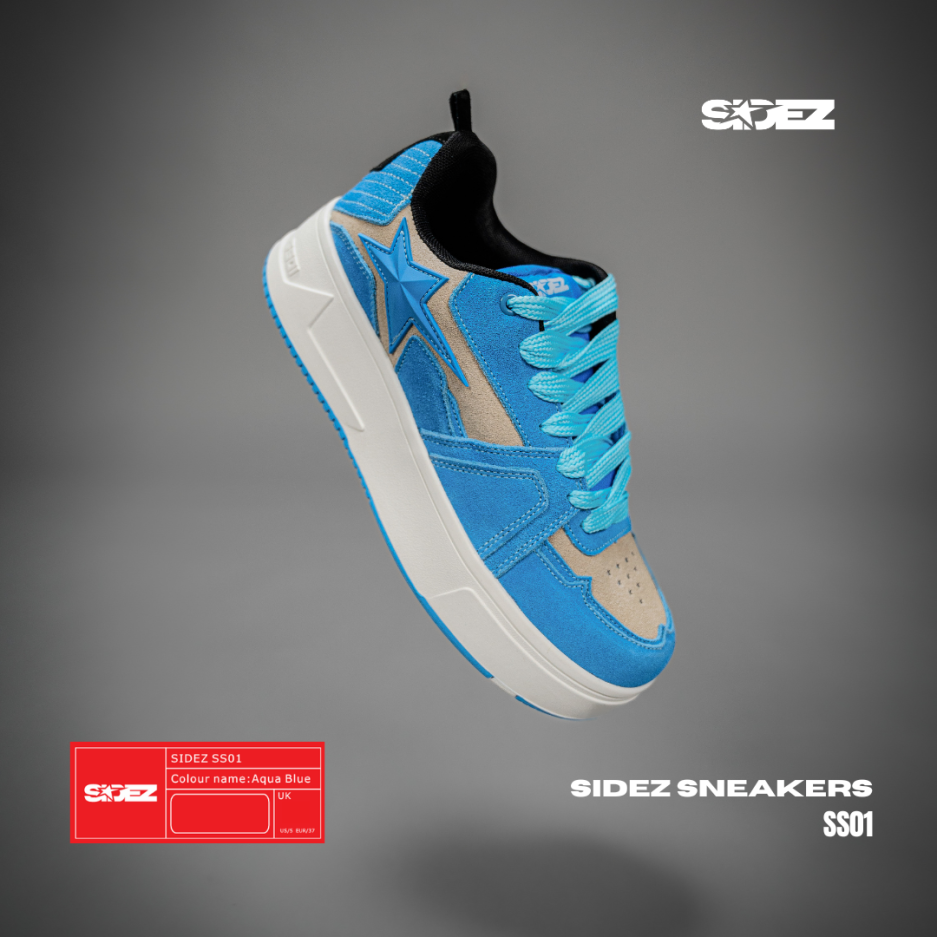 SIDEZ SNEAKERS AQUA BLUE - Image 4