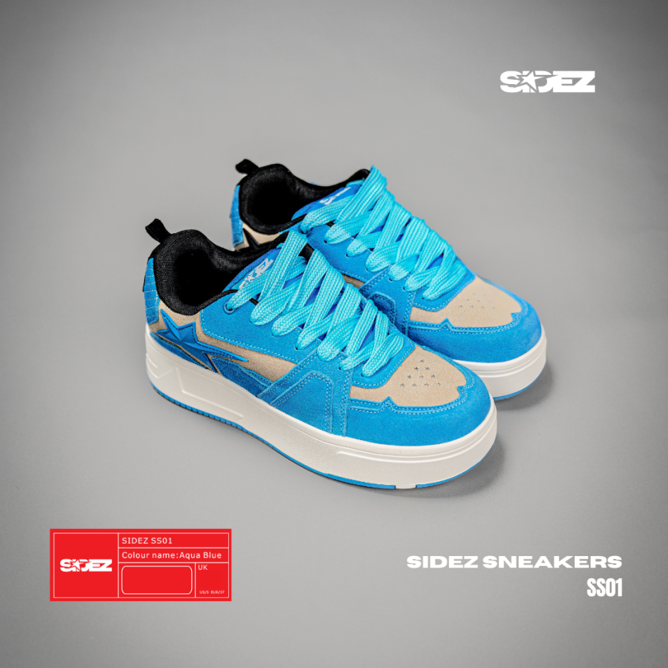 SIDEZ SNEAKERS AQUA BLUE - Image 5