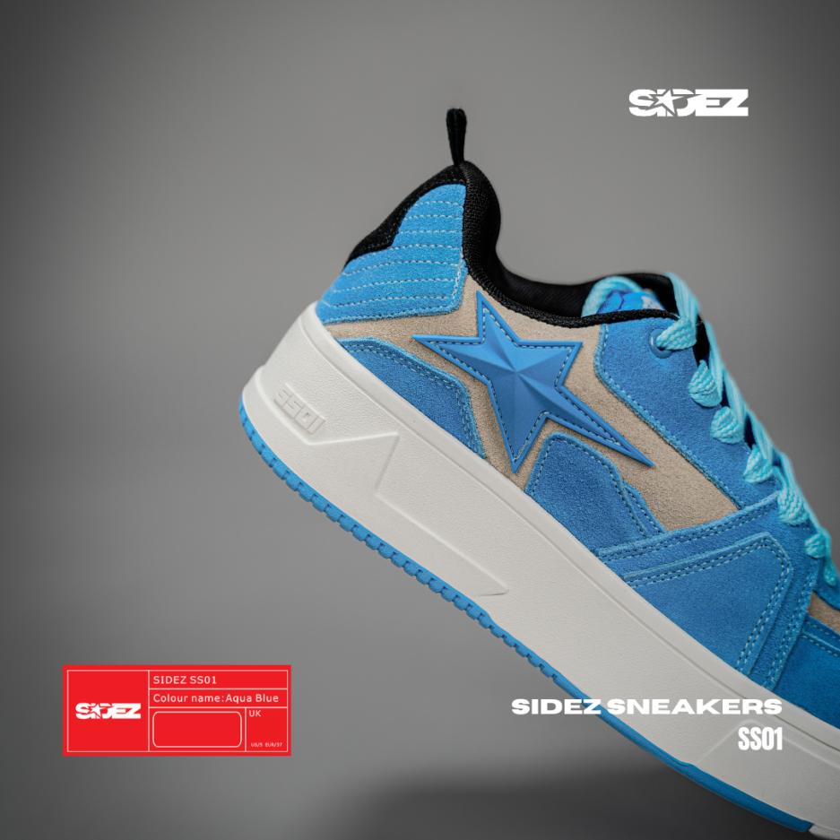 SIDEZ SNEAKERS AQUA BLUE - Image 7