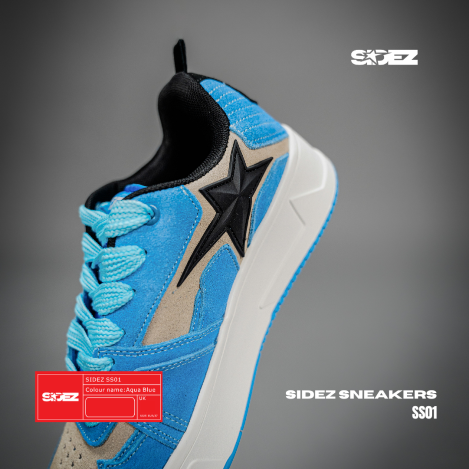 SIDEZ SNEAKERS AQUA BLUE - Image 8